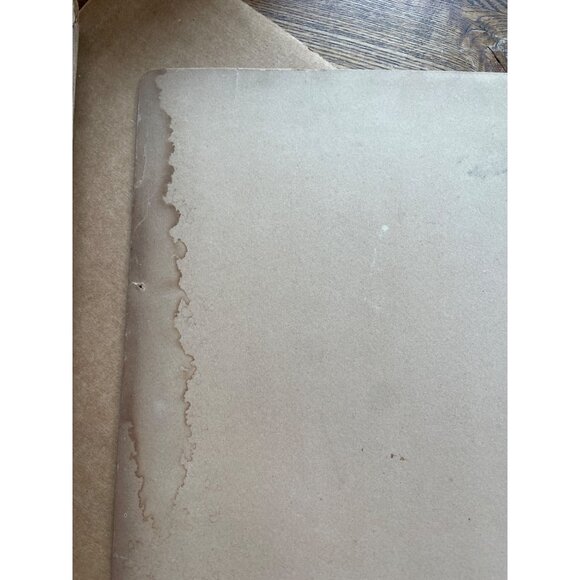 Antique Victorian Charcoal Chalk Sepia Portrait Of Bearded Man In Hat - Picture 5 of 7